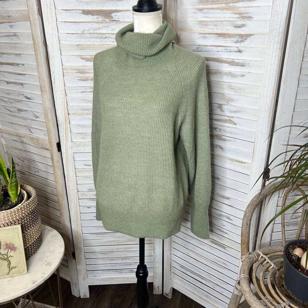 Quince Olive Green Turtleneck Sweater - Picture 6 of 16